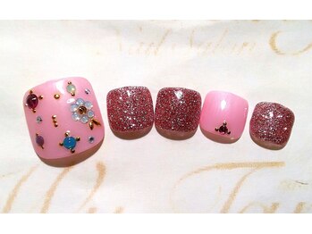 ウータン(Wu-Tang)/キラキラストーンネイル￥9600