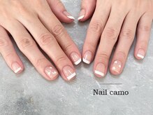 ネイルカモ(Nail camo)/フレンチ＋ハート