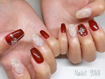 リアン 大宮(Rian)/リボン×キルティングネイル