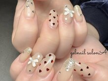 ジェルネイルサロンエー(gelnail salon A’)/かわいいネイル/リボンネイル
