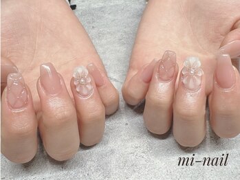 ミー ネイル(mi-nail)/ぷっくりFlower nail