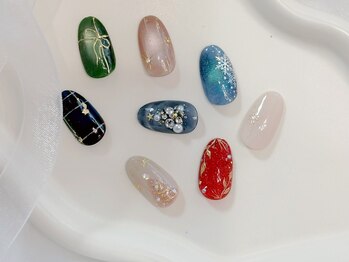 クリスマスネイル