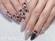 エムズネイル 高木店/レオパードネイル
