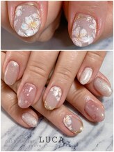 ネイルアトリエルカ(nail atelier LUCA)/W-589 大人上品桜ネイル