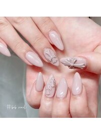 クロム風ネイル