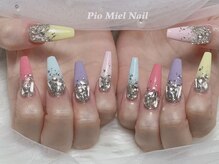 ピオミエルネイル 新宿(pio miel nail)/パステルギャルネイル