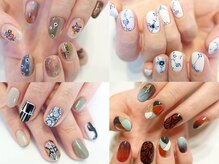 コーニス ネイルズ(Caunis nails)の雰囲気（手描き系オーダーアート。¥9000～¥10000前後のデザインです。）