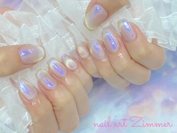 ネイルアート ジマー/シンプルマグネットフレンチ