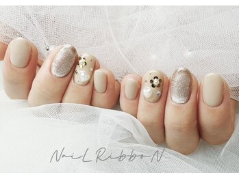 アイラッシュ アンド ネイル リボン 池袋店(RibboN)/[11]シンプルアート　¥6990