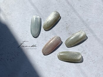 ファミーユ 新宿西口店(Famille)/人気のマグネットネイル☆