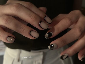 ミュースタイル(mieux style)の写真/【オフ無料★平日限定!!アート付定額ネイル¥6480～/オーダーネイル¥8680～】+¥1100でパラジェル変更◎