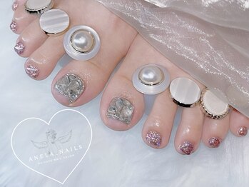 アネラ ネイルズ(Anela_nails)/フット/親指埋め尽くしネイル