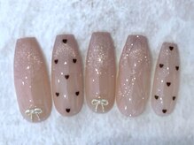 マイフェアレディ 今池(MyFairLady)/淡ピンク小粒ハートネイル