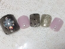 ネイルサロン リリオ(Nail Salon Ririo)/シースルードットネイル