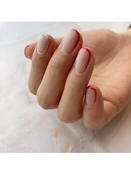 ヘアサロンドア(Hairsalon DooR)/赤色ライン