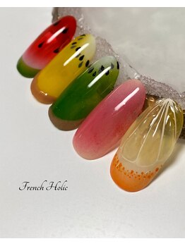 夏のフルーツネイル Pg フレンチホリック French Holic のフォトギャラリー ホットペッパービューティー