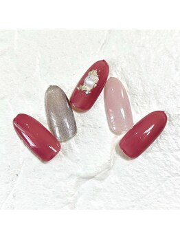 ミュナ(myuna)/秋ピンクネイル