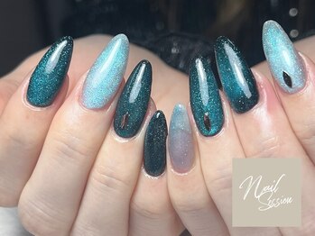 ネイルセッション(nail session)/ブラック×人気のマグネット