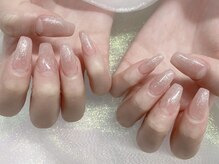 モルフォネイル(Morpho nail)/#大理石ネイル#ニュアンスネイル