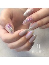 ナナ 白金高輪(nana)/インク　フラワー　ニュアンス