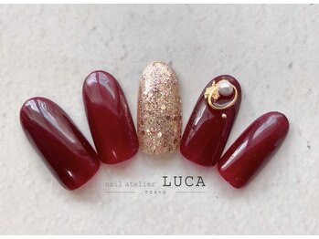 ネイルアトリエルカ(nail atelier LUCA)/R-9 大人上品ボルドーネイル