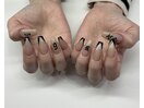 153 黒フレンチネイル