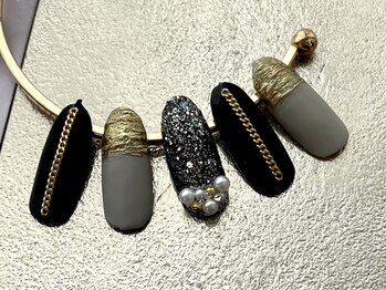 ル トレフル(Le Tre'fle)/ブラック＆グレーマット