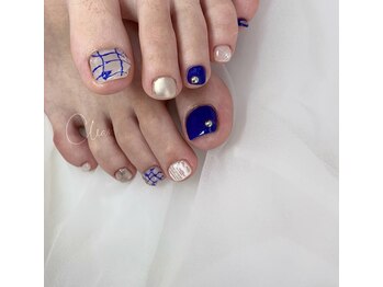 クリア(Clear)/夏フットネイル