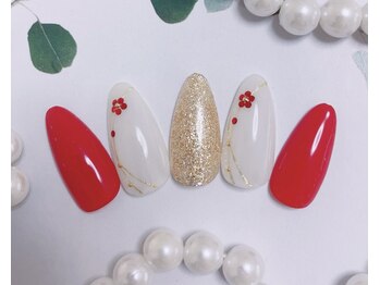 キラキラネイル 川口 南鳩ヶ谷店/お正月ネイル