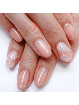 ホクレア(Hokule'a)/ ヌーディーピンク×レース