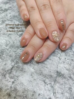 プライベート ネイルサロン マーマ(murmur)/ぷっくりフラワーネイル