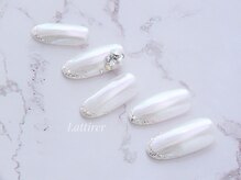 ラティレ 銀座(Lattirer)/ブライダルネイル　ラメフレンチ