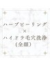 【お得なセット】REVIハーブピーリング＋ハイドラ毛穴洗浄(全顔)