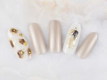 ネイルプラザ 河原町OPA店(NAIL PLAZA)/秋色シェルネイル