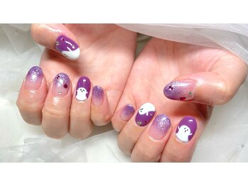 ネイルサロンブリス(nail salon Bliss)/☆ひょっこりオバケネイル☆