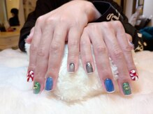 【Christmasネイル】アンバサダーsasammyさんのChristmasネイル