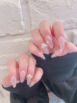ジューシーネイル 天神店(Juicynail)/ピンクちゅるんネイル