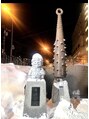 リスブラン 銀座新富町店&nbsp;地元北海道の温泉。美しい雪景色での露天風呂は格別に幸せです！