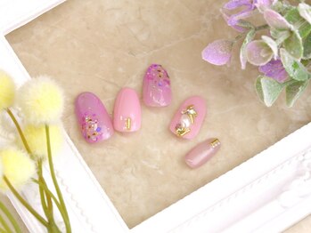 ソウ 難波店 nail salon Sou/押し花nail