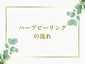 エメ 心斎橋(Aimer)/ハーブピーリングの流れ