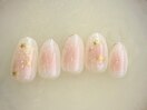 キラキラニュアンスネイル