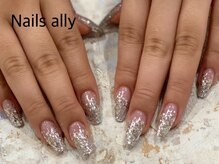 ネイルズアリー 立川店(Nails ally)/スカルプ×ラメ×グリッター