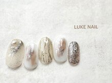 ルークネイル 恵比寿店(LUKE NAIL)/大人上品ニュアンスネイル　夏秋