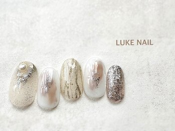 ルークネイル 恵比寿店(LUKE NAIL)/大人上品ニュアンスネイル　夏秋