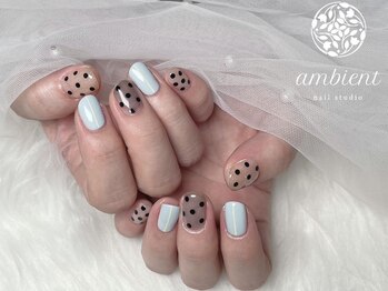ネイルスタジオ アンビエント 表町店(Nail Studio ambient)の写真/【お手元から魅力を演出】トレンド～繊細で上品なデザインもお任せください◎