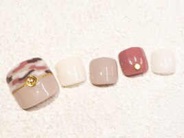 フット　ピンク迷彩柄