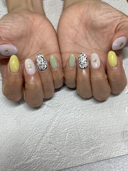 春ツイードネイル