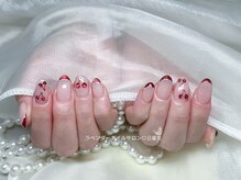 ラベンダー(Lavender)/さくらんぼネイル