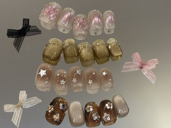 アイネイルズ 天神今泉店(I-nails)の写真/【HAND】定額アート ￥7500☆デザイン多数！毎月のネイルを楽しめるアートをご用意♪[天神今泉]