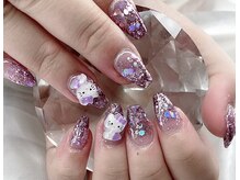 ネイルズ愛(Nail’s愛)/ラメグラデーションスカルプ